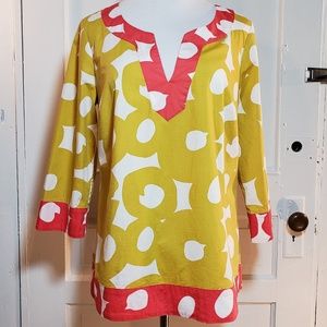 Boden retro patterned tunic size 14